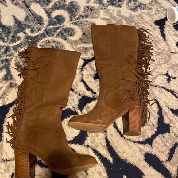 Gianni Bini Fringed Boots 